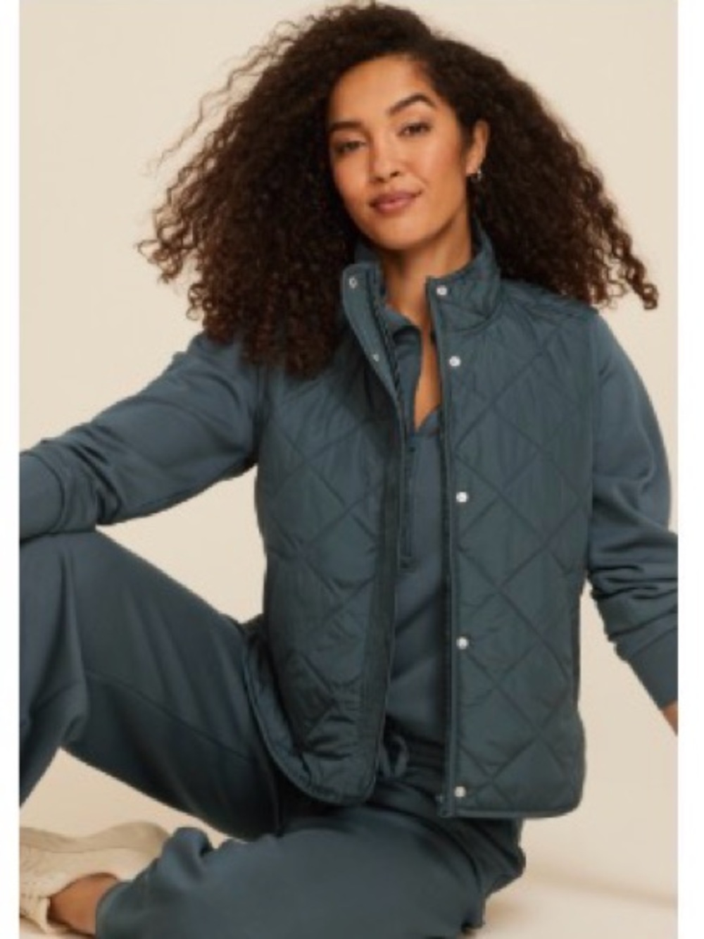 Maurices Quilted Sleeveless Vest - Dark Teal